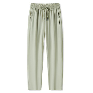 Summer Ice Silk Sports Pants for Men and Women, Basketball Running Men's Trousers, Loose, Breathable, Quick-Drying, Comfortable and Casual Sports