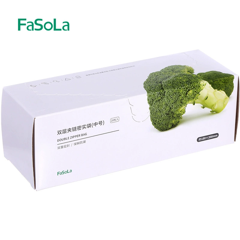 Конвертируемый пакет FASOLA, самозакрывающийся пакет для свежести продуктов, холодильник, замораживание, плотное запечатывание, пищевой уровень