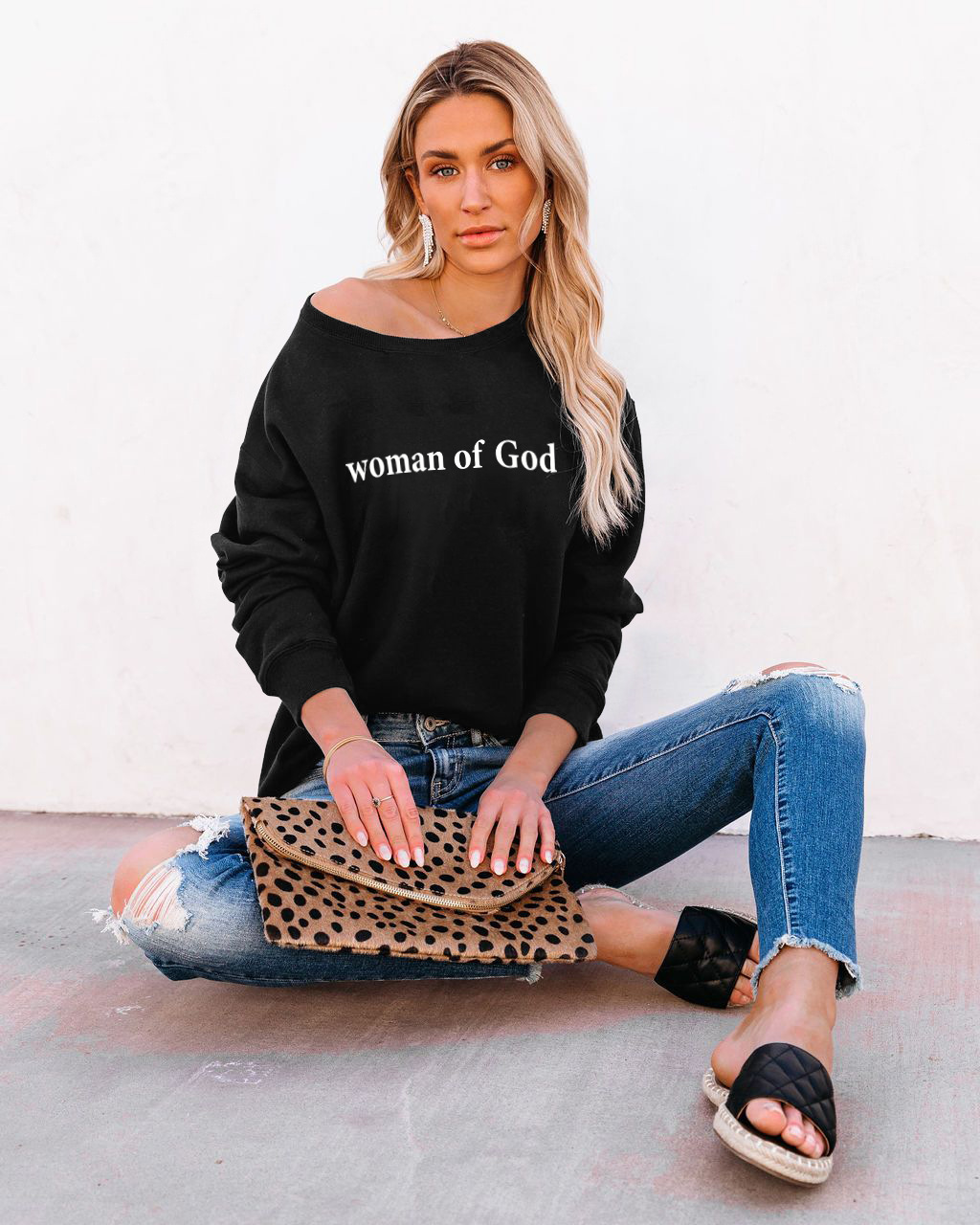 heat transfer round neck loose long-sleeved sweatshirt nihaostyles clothing wholesale NSMDF81544