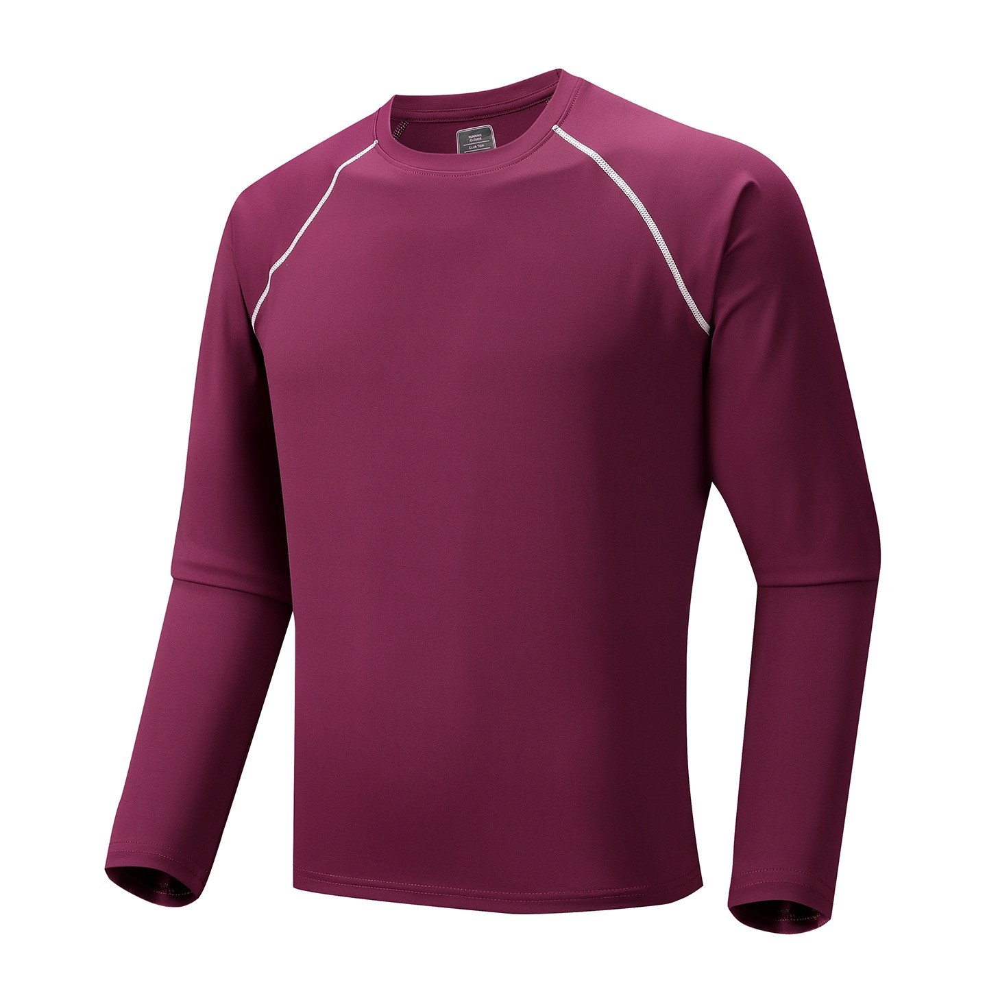 Men's quick-drying, high-elasticity long-sleeve shirt, 2026 new style, round-neck sweatshirt for spring and autumn, suitable for outdoor activities, hiking, and cycling