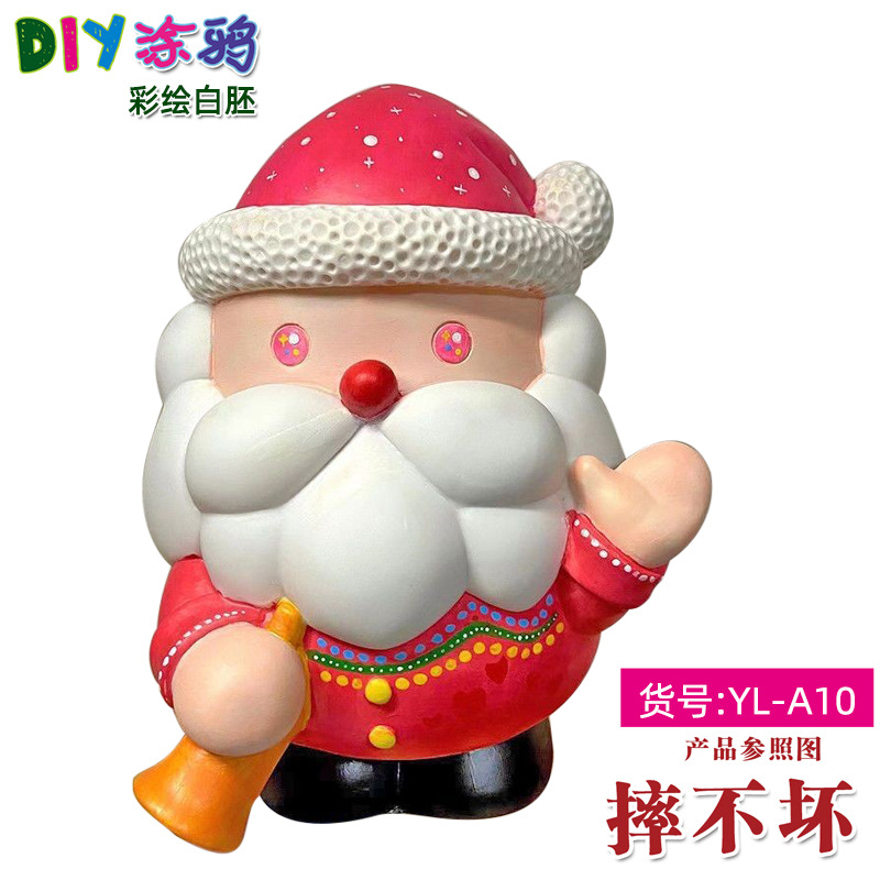 Gran vinilo yeso muñeca embrión blanco al por mayor puntada alcancía gran puntada artesanal DIY colorear blanco