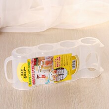 抽拉式易拉罐啤酒收纳架 透明4格罐装饮料冰箱收纳架