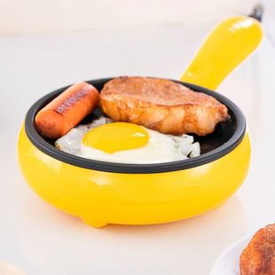 In-Stock Electric Frying Pan for Eggs and Dumplings, Non-Stick Frying Pan, Small Electric Frying Pan for Breakfast Pancakes and Steamed Eggs