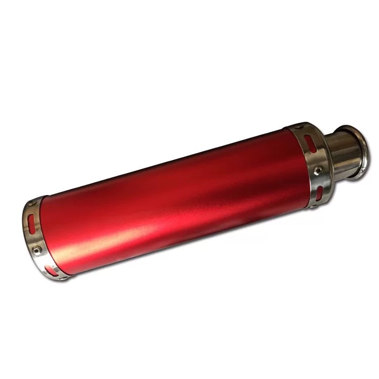 88mm Round Mouth Matte Aluminum Alloy Modified Screw-in Exhaust Pipe