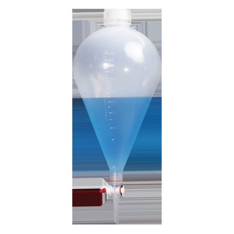 Пластиковая грушевидная делительная Воронка pp Воронка 125/250/500/1000 мл разделительная Воронка винт