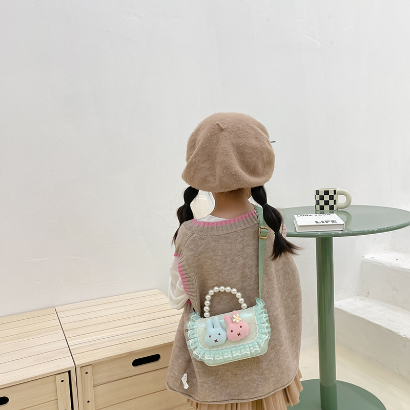 Bolso de los niños de estilo coreano 2022 Otoño Nueva Chica Flor bolsa de mensajero de moda estilo Chanel mini bolsa de accesorios de moda