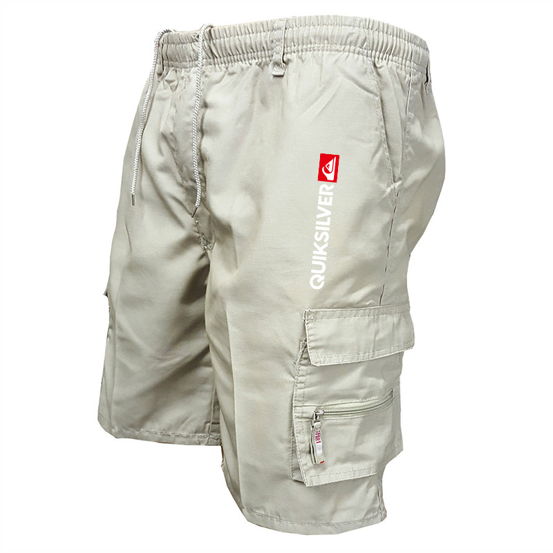 Cross-border moda multi-Bolsillo ropa de trabajo pantalones cortos de los hombres casual quinto pantalones de comercio exterior Amazon Venta caliente guardapolvos