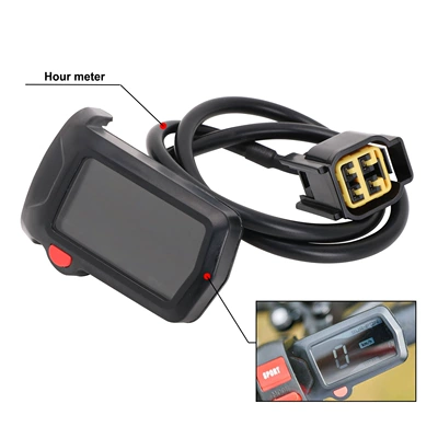 Suitable for Qulong Light Bee S/X Electric Motorcycle Modification Parts, Odometer, Speedometer, Mileage Display Instrument