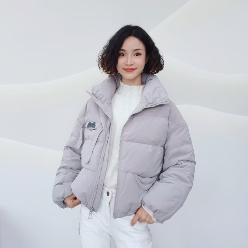 Y881 New Winter Fashion Casual Warm Rhinestone Embellished Versatile Short Down Jacket JR Y881 New Winter Fashion Casual Warm Rhinestone Embellished Versatile Short Down Jacket JR