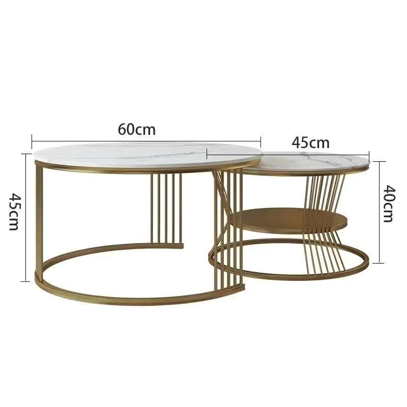 60cm+45cm 광택 스노우 마운틴 화이트 골드 프레임
