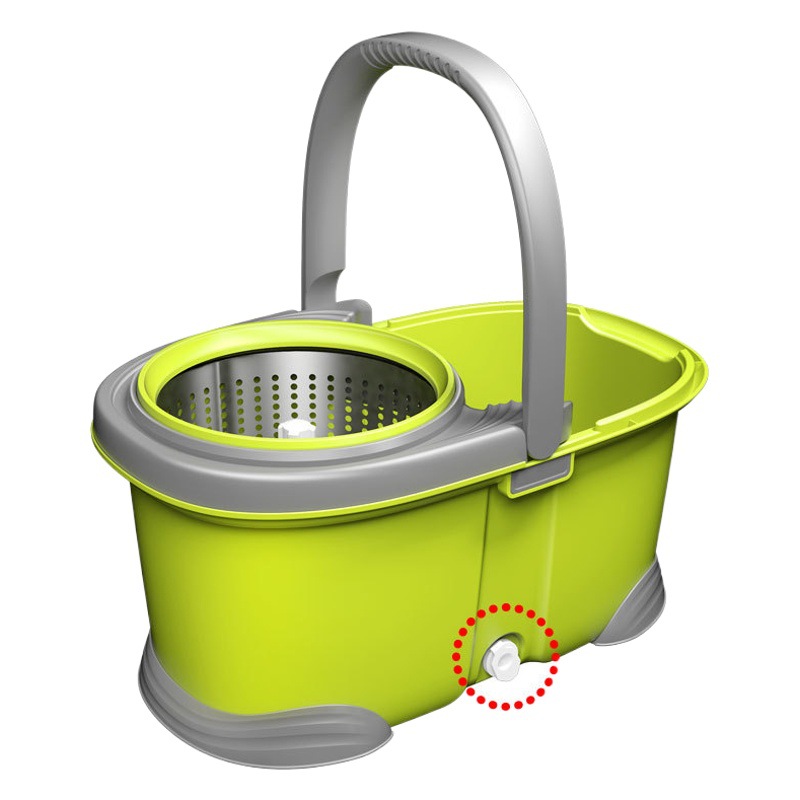 Mopa Giratoria Mágica al por Mayor, Cubo de Mopa de Doble Accionamiento con Presión Manual, Cubo de Mopa con Lavado Manos Libres, Limpieza de Pisos que Ahorra Trabajo.