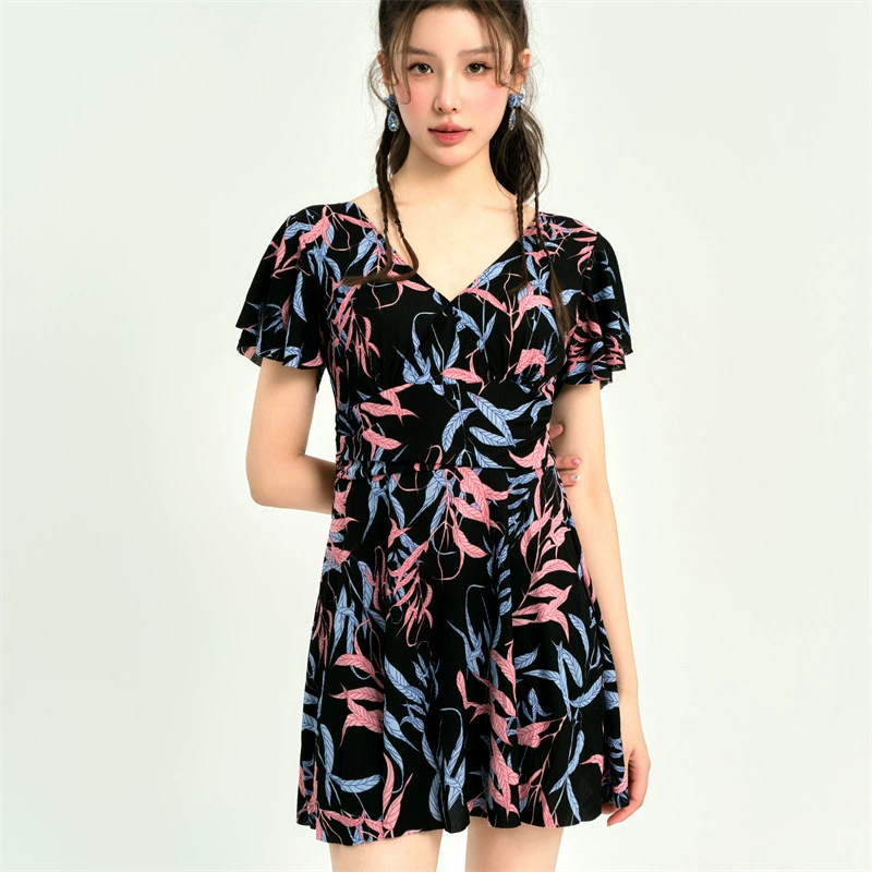 Summer swimwear for mother for swimming, fitted, for middle age, 2024 years