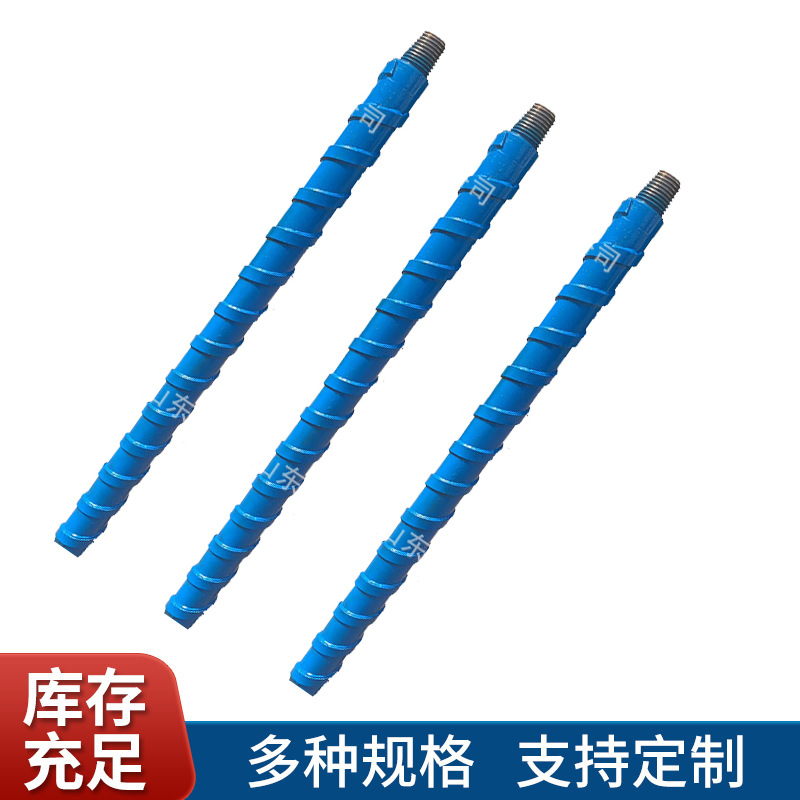 探水钻杆厂家现货供应高强Ф50x1米地质勘探钻杆肋骨钻杆