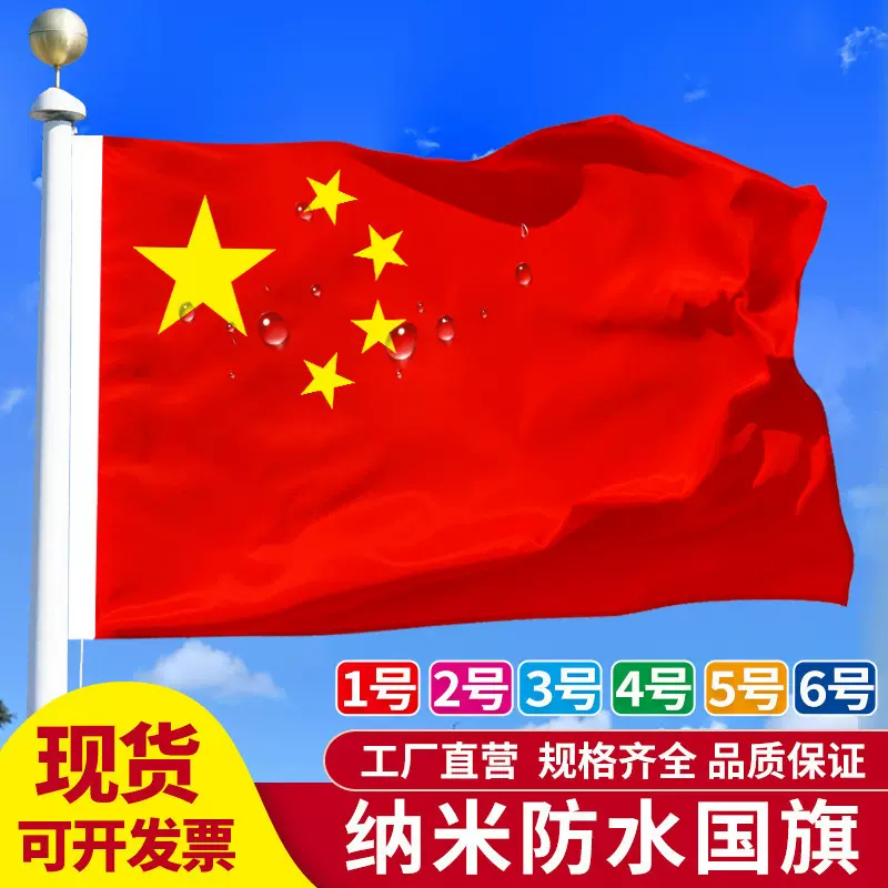 2号3号4号5号中国国旗大号五星红旗国庆装饰国旗手摇旗
