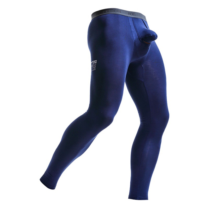 Elemento austriaco Gun Separación de balas Pantalones largos para hombres Pantalones cálidos Leggings de la nariz de elefante para jóvenes Otoño e invierno Estilo delgado y ajustado de una sola pieza