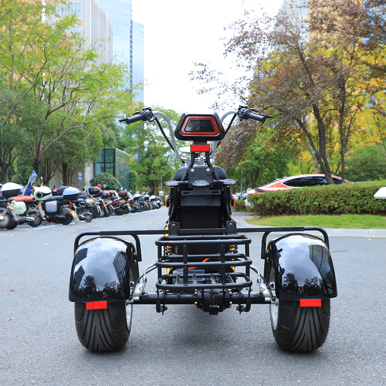 New Harley tricycle large wide tire electric car battery motorcycle scooter lithium battery scooter