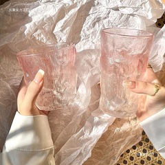 渐变色冰川玻璃杯高颜值水杯女果汁饮料杯风树纹咖啡杯啤酒杯