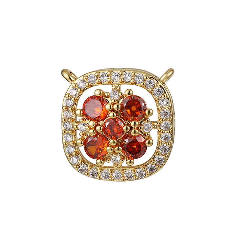Joyas transfronterizas colgante de rubí esmeralda ligero de lujo accesorios de acero de titanio collar no decolor cadena clavícula