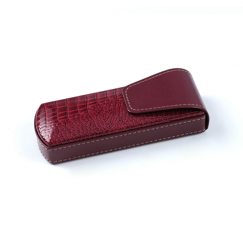 Retro Crocodile Pattern Leather Glasses Case Flip-Top Hard Frame Glasses Case Business Sunglasses Storage Box Bulk Retro Crocodile Pattern Leather Glasses Case Flip-Top Hard Frame Glasses Case Business Sunglasses Storage Box Bulk