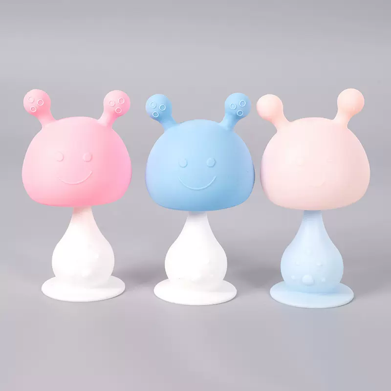 儿童牙胶婴儿食品级磨牙棒宝宝硅胶玩具母婴用品摇铃小兔咬胶乳牙