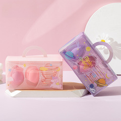 RUBYFACE Beauty Egg Set - Non-latex Wet & Dry Dual-Use Droplet Angled Spring Holder Sponge Puff