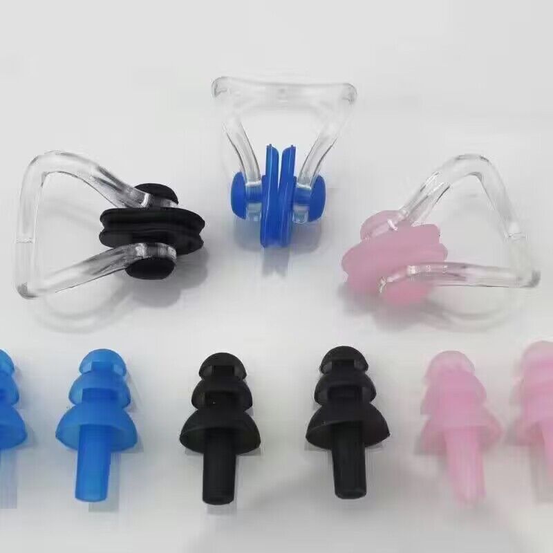 Natación clip nasal tapones de silicona tapones nasales infantiles anti-asfixia buceo adultos tapones profesionales anti-agua comercio exterior