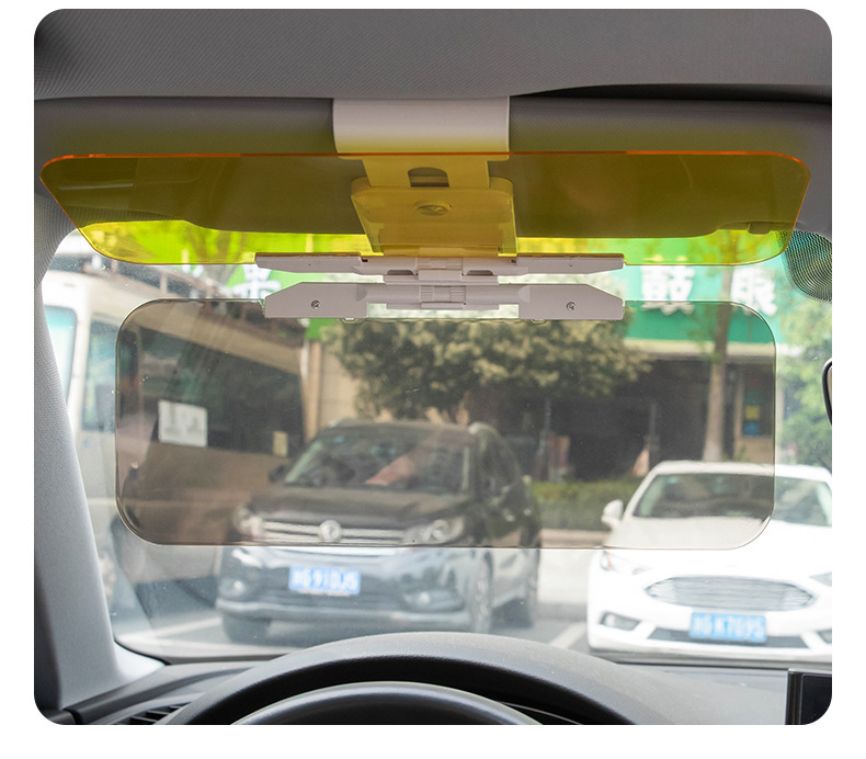 Car Day and Night Dual-Use Driver Night Vision Anti-Glare Glasses, Car Sunshade Blocking Mirror, In-Car Anti-High Beam Light Goggles