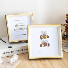 Photo frame setting table simple style small fresh washed photo frame square 6 78 10 12 inch picture frame wall hanging wholesale