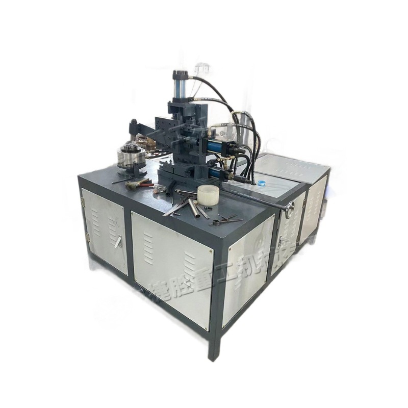 Máquina de reborde de tubo redondo completamente automática Máquina de reborde de tubo de metal de escritorio Máquina de reborde de tubo de alimentación automática eléctrica
