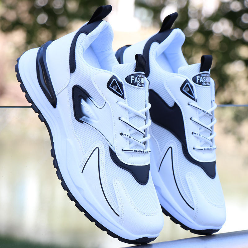 Nuevos zapatos deportivos de verano, zapatos casuales ligeros para hombres, zapatos de malla transpirables, zapatos casuales, zapatos de papá para correr con suela suave antideslizante image 4