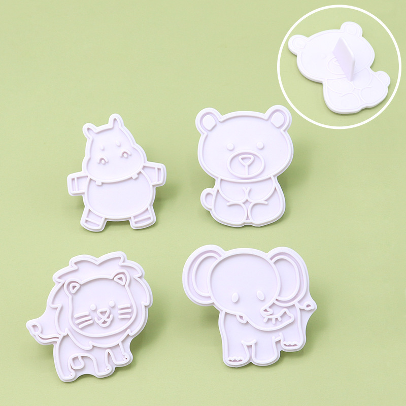 クリエイティブプラスチックシミュレーションクッキー型食品サプリメント diy ベーキングツールケーキセットケーキ型動物シリーズ|undefined