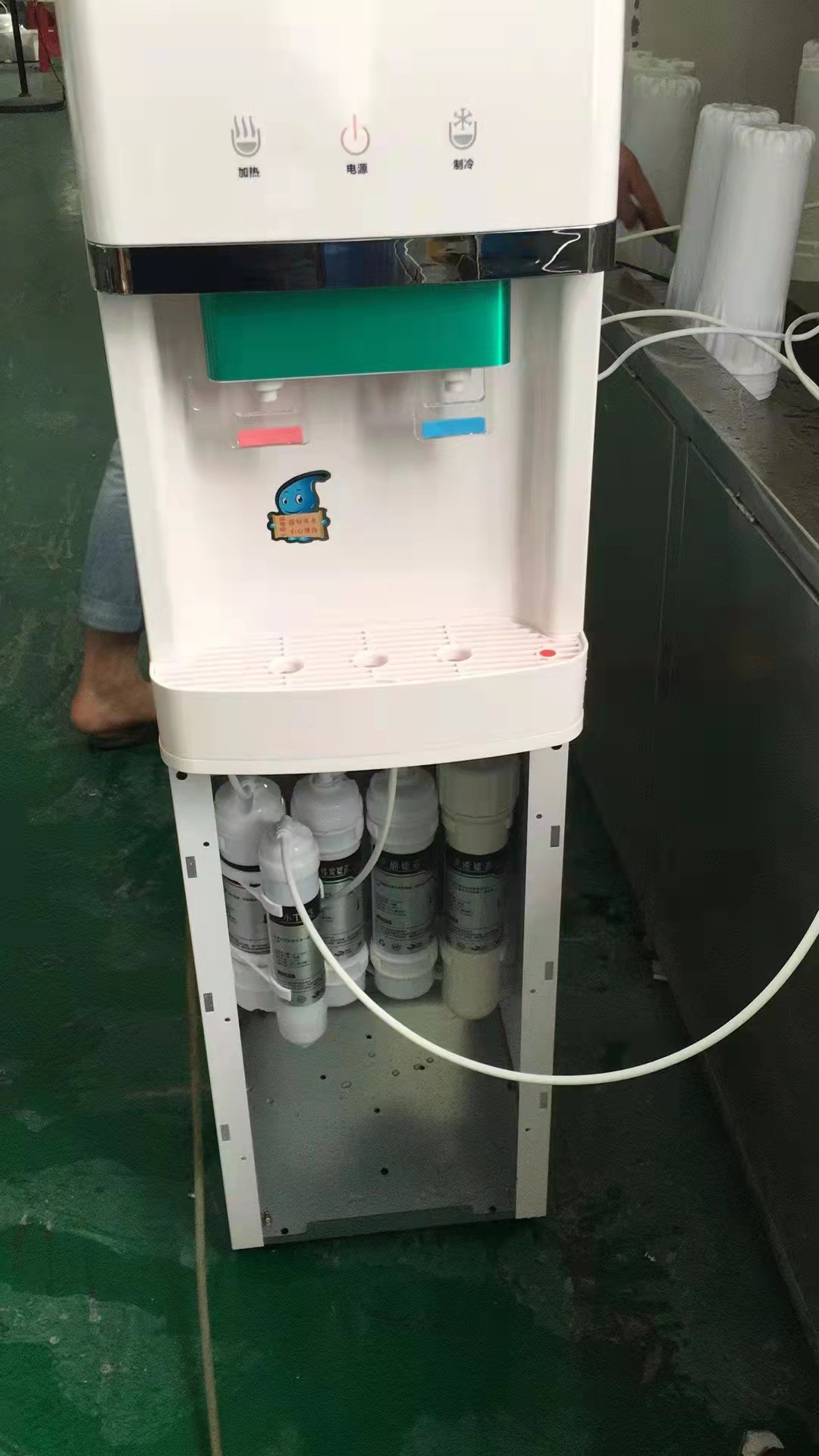 Dispensador de agua integrado dispensador de agua directa caldera de agua doble cabeza de dragón dispensador de agua de ahorro de energía dispensador de agua de filtro integrado dispensador de agua