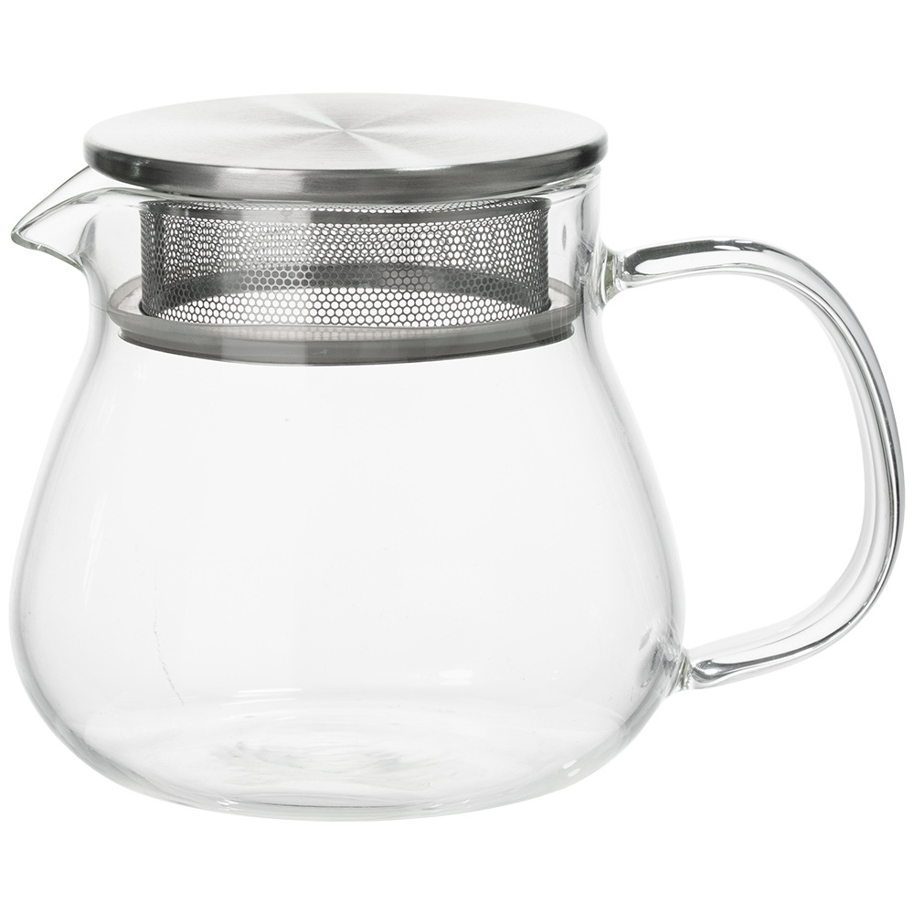 Tetera de vidrio con separación de té, resistente a altas temperaturas, se puede calentar, hogar, borosilicato, té transparente, filtro, juego de té, tetera