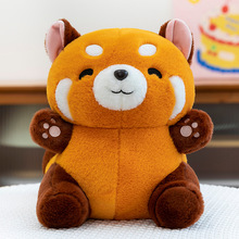 小熊猫8寸浣熊公仔抓机娃娃流量款批发10寸毛绒玩具玩偶跨境礼品