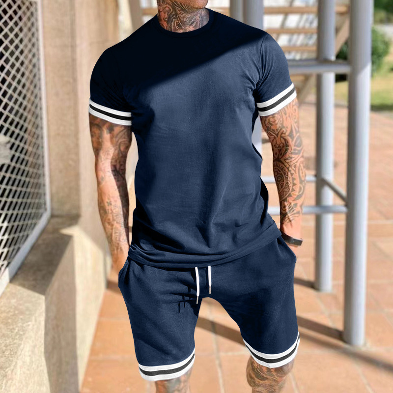 Men's Solid Color Shorts Sets Men's Clothing display picture 19