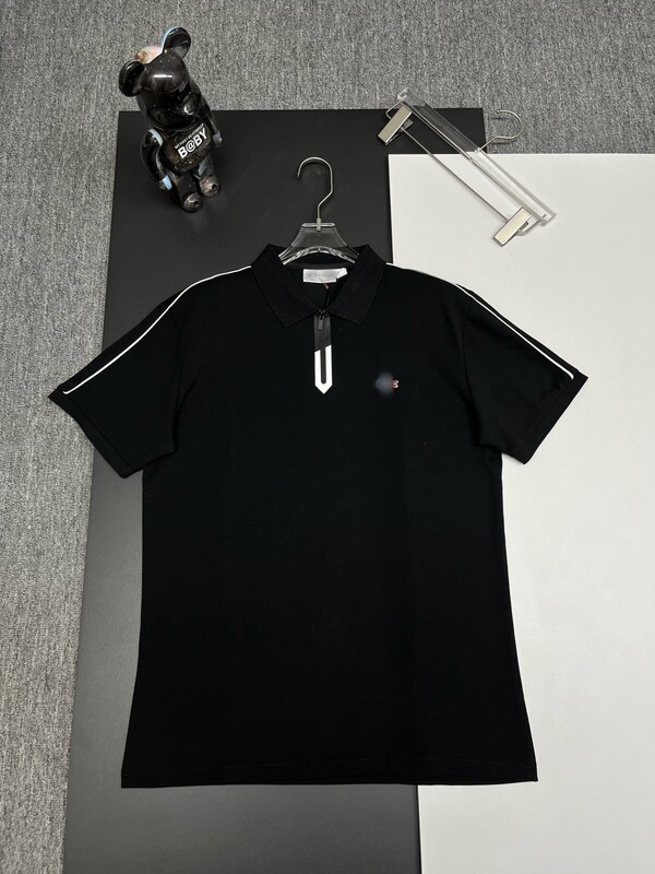 フィッシュポロシャツメンズ 2025 新しいコットンラペルトップビジネスカジュアル半袖 Tシャツ|undefined