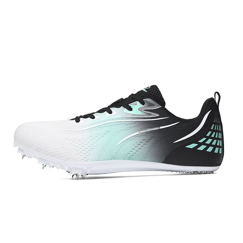 Zapatillas de Atletismo con Clavos de Tela de Malla y Caucho, Transpirable para Atletismo y Pista