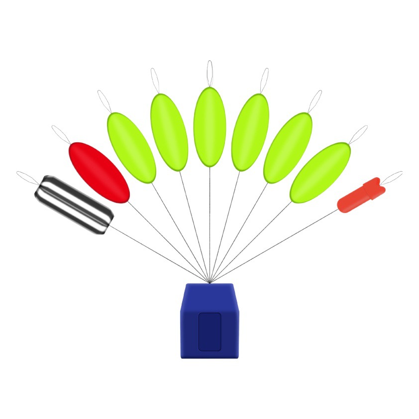 7+2 seven-star drift line Group float traditional fishing cylindrical float wild fishing olive-shaped fishing float bulk