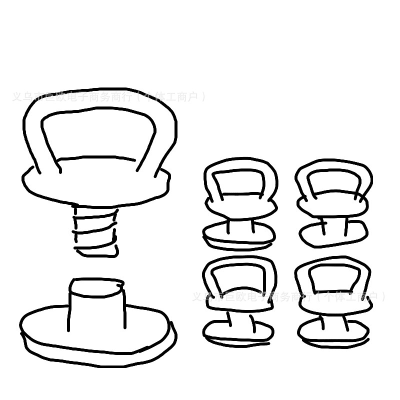 ボタン付きクロスボーダー新製品バッグ、ビーチボッグバッグ用の交換用ベルトフック、キーフック、キノコバックル|undefined