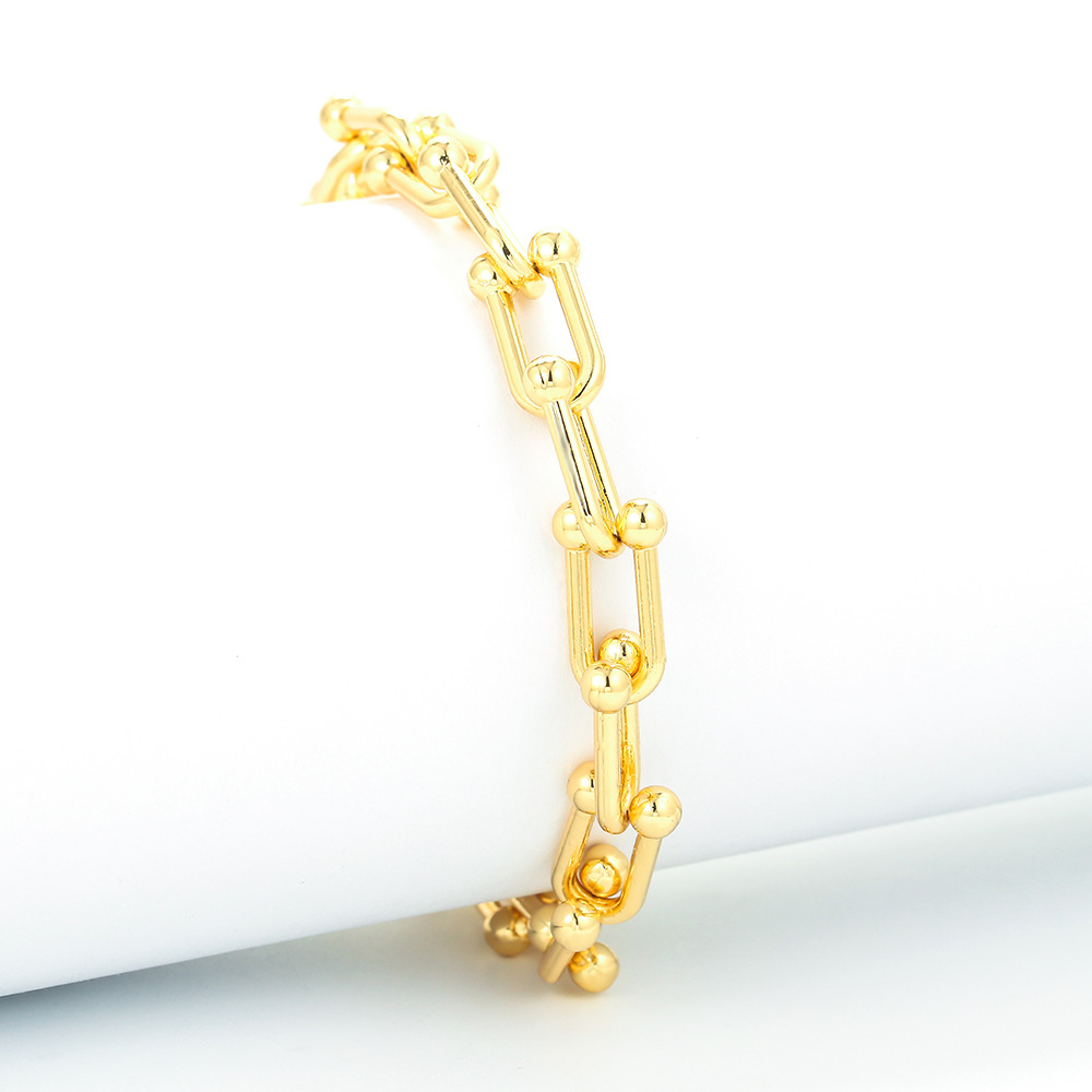10g Weight Zircon Inlay Material Bracelets Classification Copper Plating Geometric Zircon Copper Bracelets