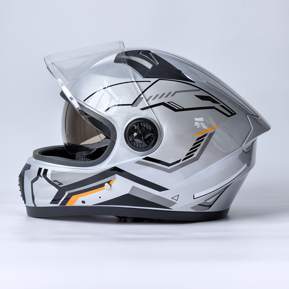 Motorcycle helmet, electric vehicle helmet, riding safety helmet, unisex, dual-lens full-face helmet 108