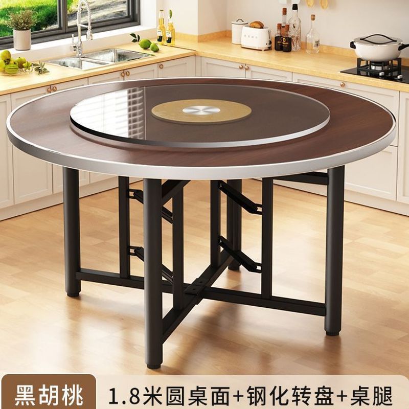 Thickened Large Round Desktop Folding Round Table Countertop Home Hotel Foldableable Fir Round Table Panel Round Dining Table