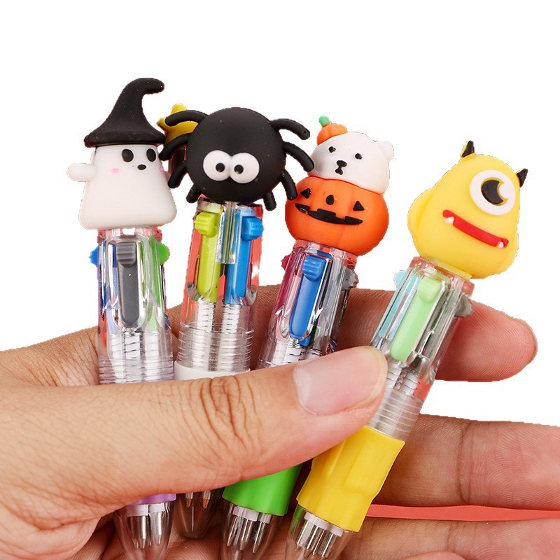 クロスボーダーハロウィンミニ4色ボールペンかわいい漫画カラーペンギフト小学生賞品卸売|undefined