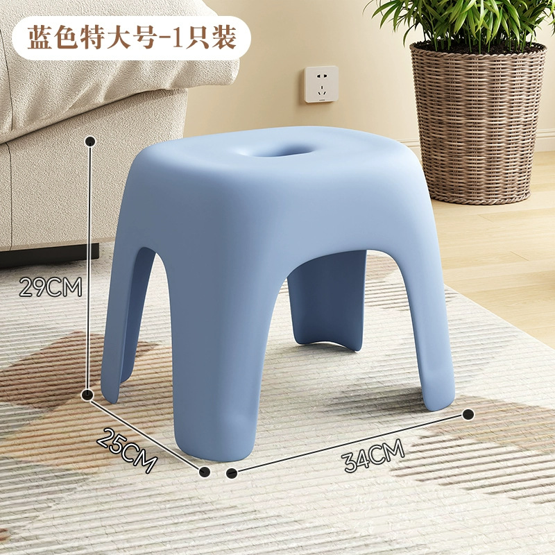 Extra large sky blue [30cm heightened comfortable high stool]_pc