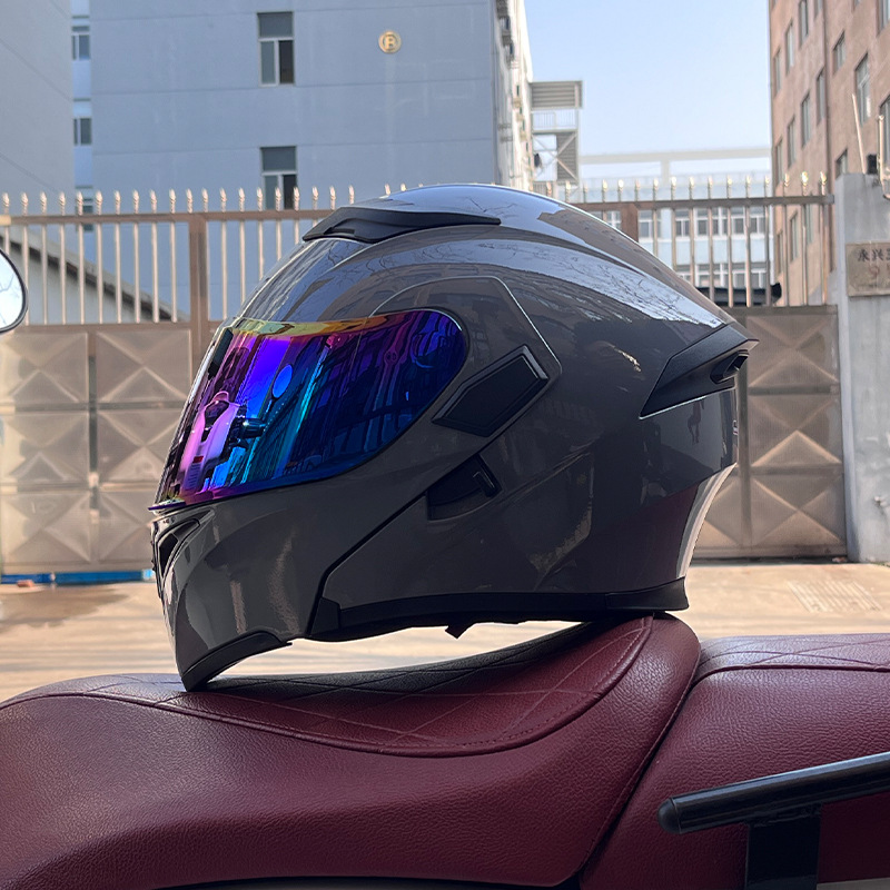 JIEKAI 3C certificado casco de motocicleta para hombres y mujeres casco completo de motocicleta casco de exposición Bluetooth casco de coche eléctrico