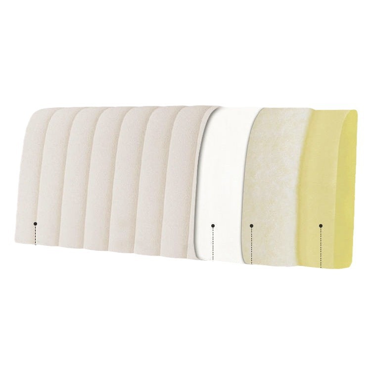 Cojines suaves de cabecera de cama de aire crema cubierta de cabecera bolsa suave para proteger la cintura almohada respaldo dormitorio de niñas alquiler desmontable y lavado