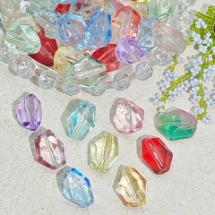 菱形不規則な弾丸ガラスビーズアクセサリー手作り DIY 編組ビーズ素材ブレスレットネックレスジュエリー