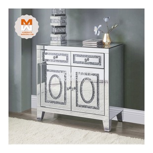 Homemate crushed diamond mirrored sideboard HMF22055