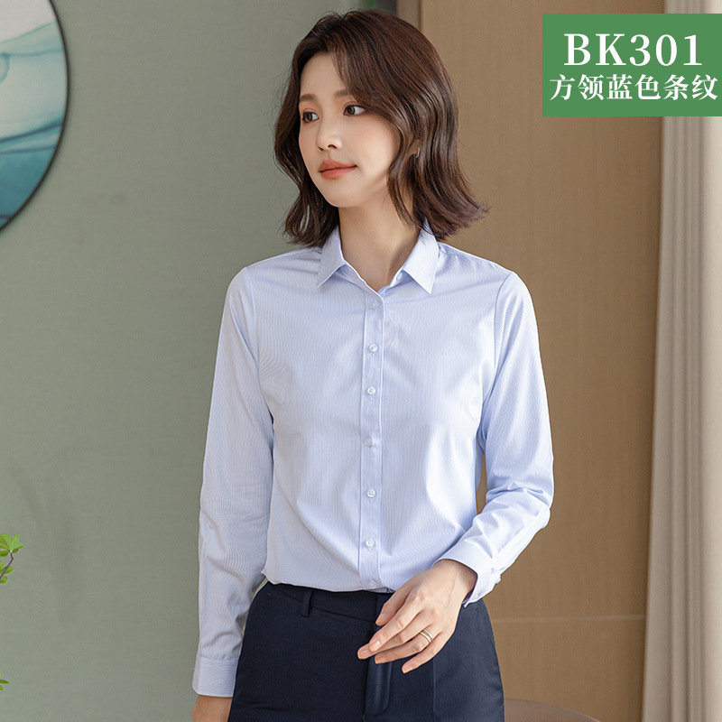 Fibra de bambú nuevo desgaste del negocio ol camisa blanca las mujeres manga larga más tamaño ropa trabajo cómodo camisa las mujeres al por mayor