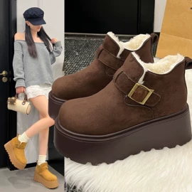 厚底拖鞋;女式皮靴;女式棉鞋